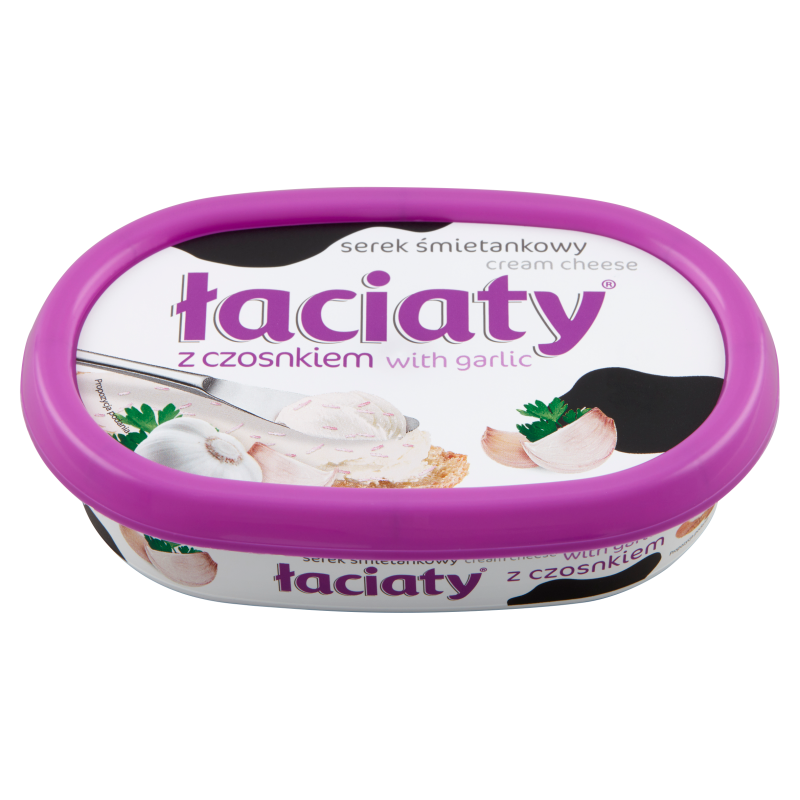 ŁACIATY Serek śmietankowy Łaciaty z czosnkiem frisco.pl