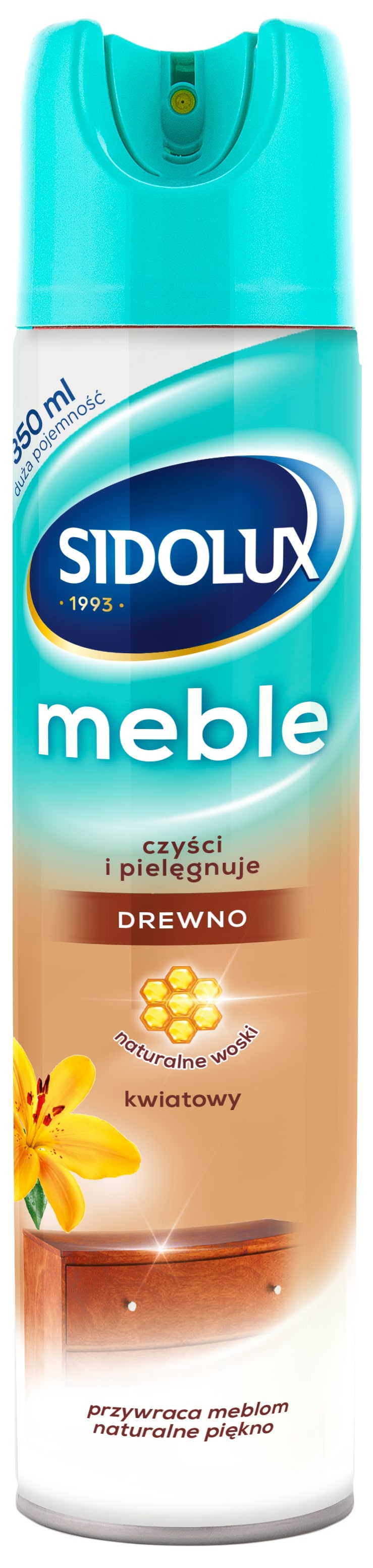 SIDOLUX M Aerozol do pielęgnacji mebli - Kwiat