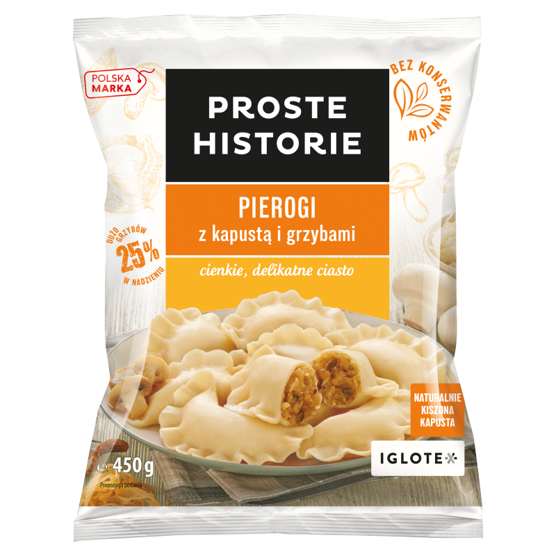 PROSTE HISTORIE Pierogi z kapustą i grzybami