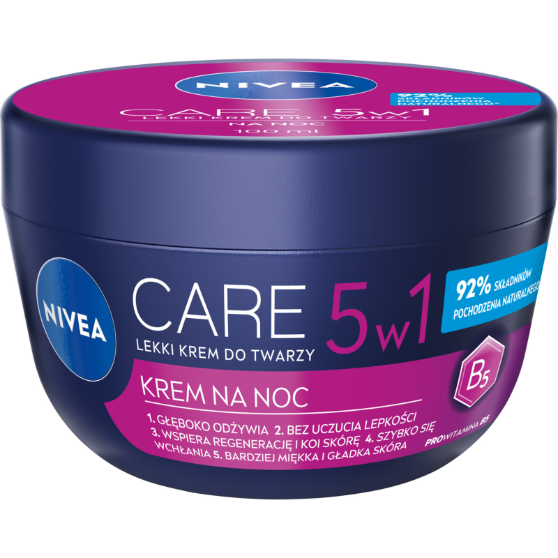 NIVEA Care Lekki krem do twarzy na noc 3w1 frisco.pl