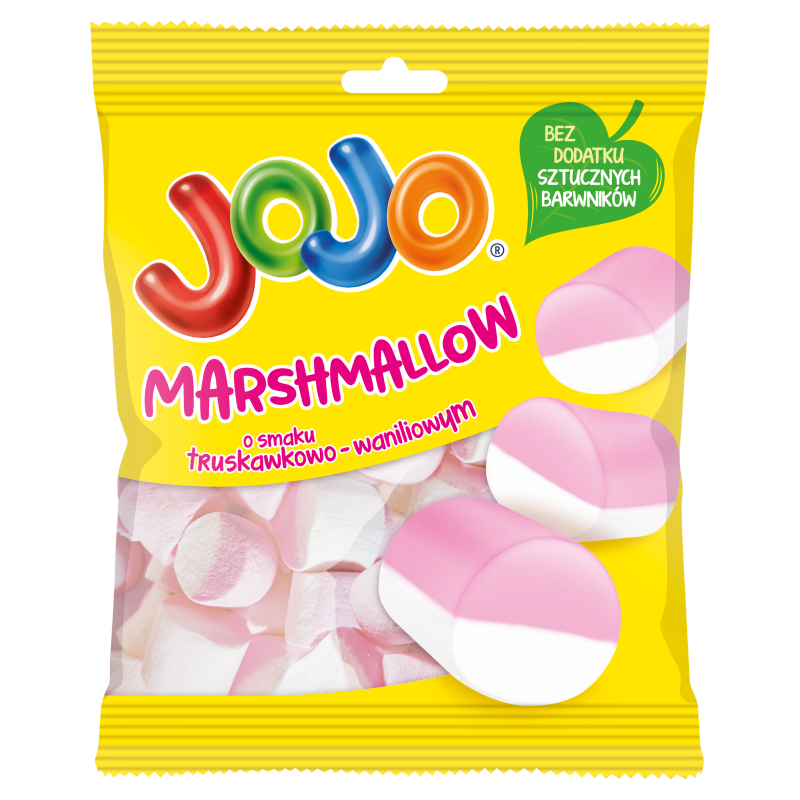 JOJO Marshmallow Pianki o smaku truskawkowo-waniliowym
