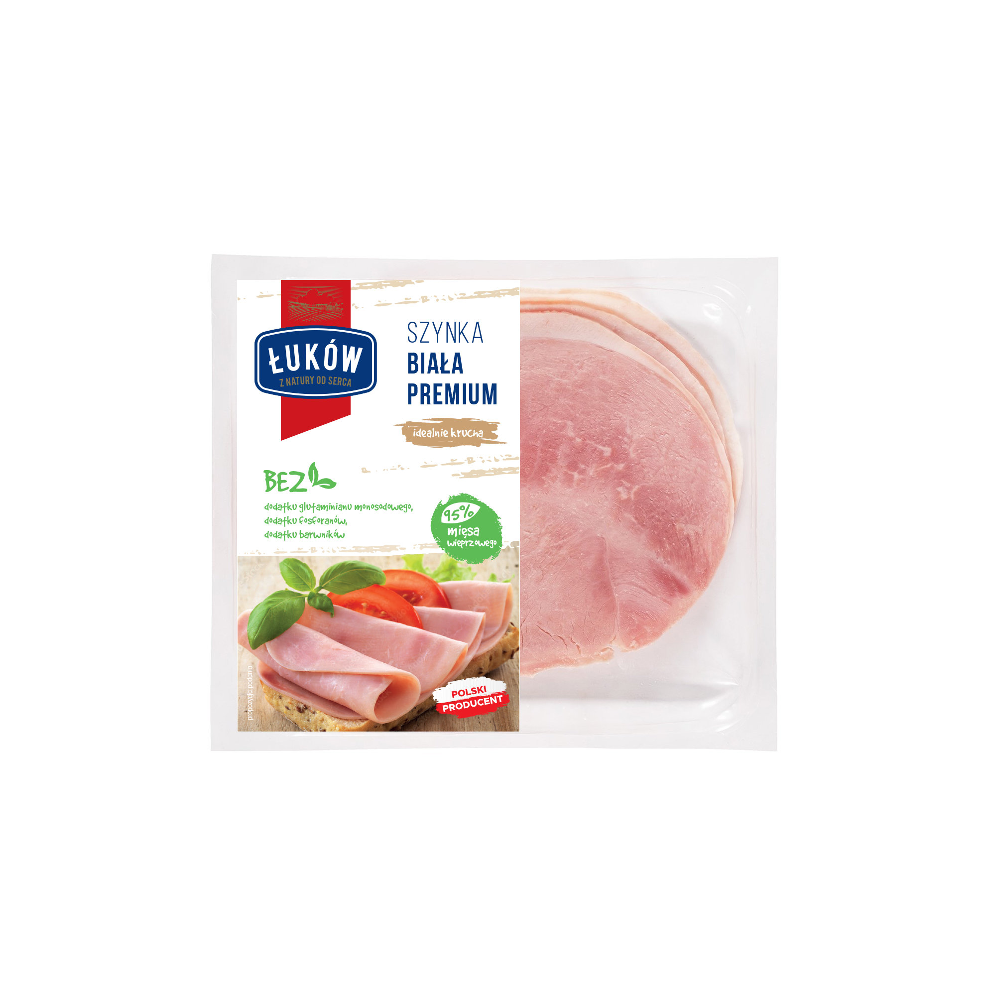 ŁUKÓW Szynka biała premium