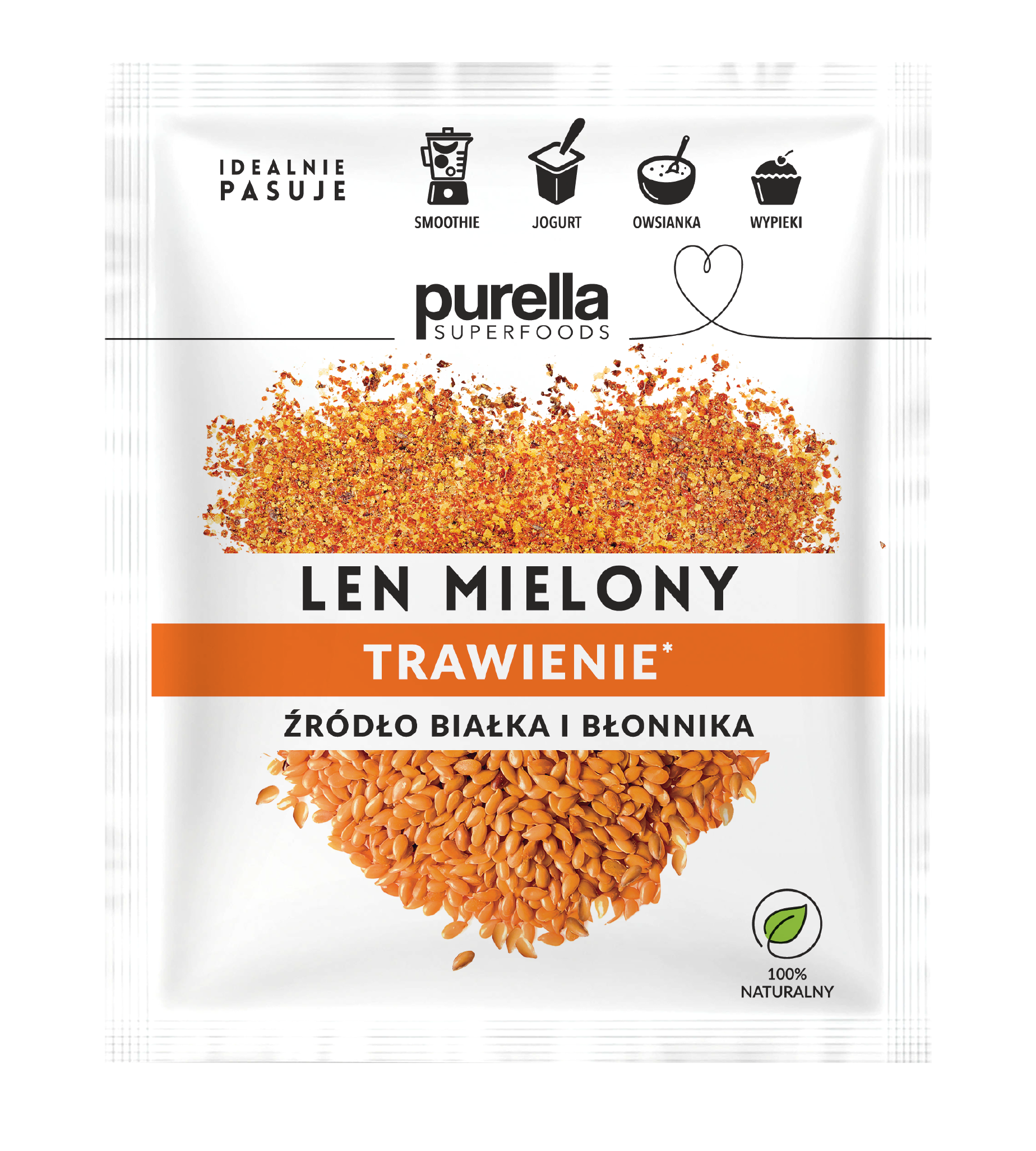 PURELLA SUPERFOODS Len mielony odtłuszczony