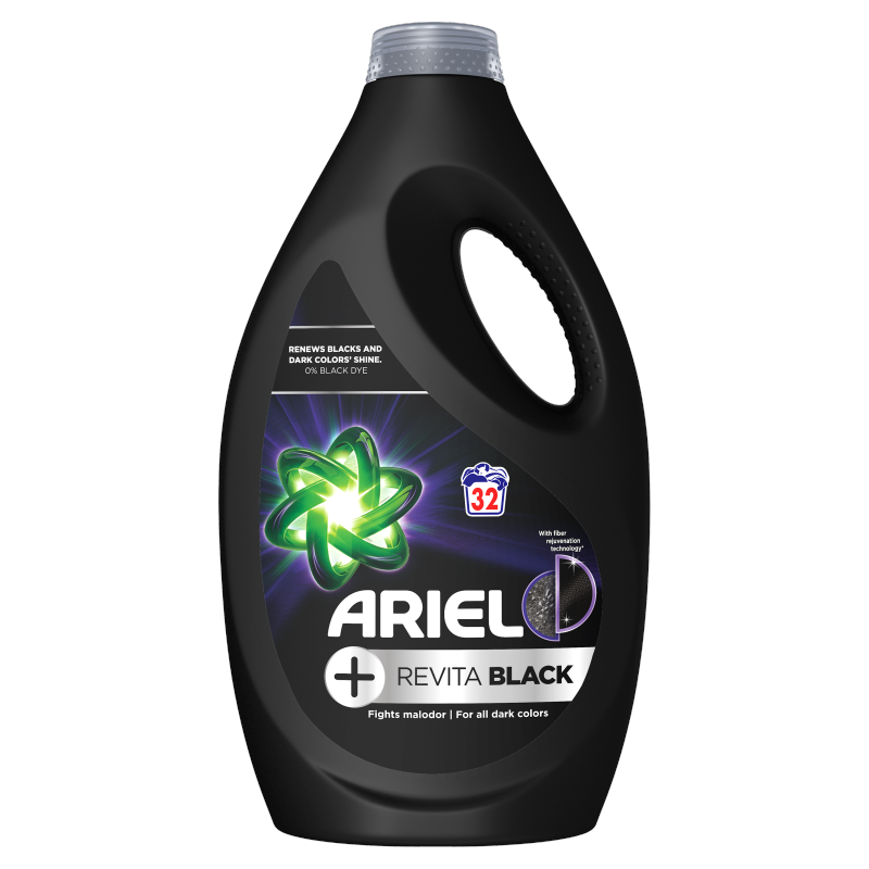 ARIEL +Revitablack Płyn do prania czarnych tkanin, 32 prania