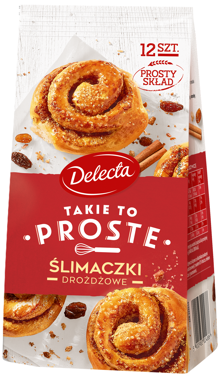 DELECTA Ślimaczki drożdżowe - mieszanka do wypieku (12 szt.) frisco.pl