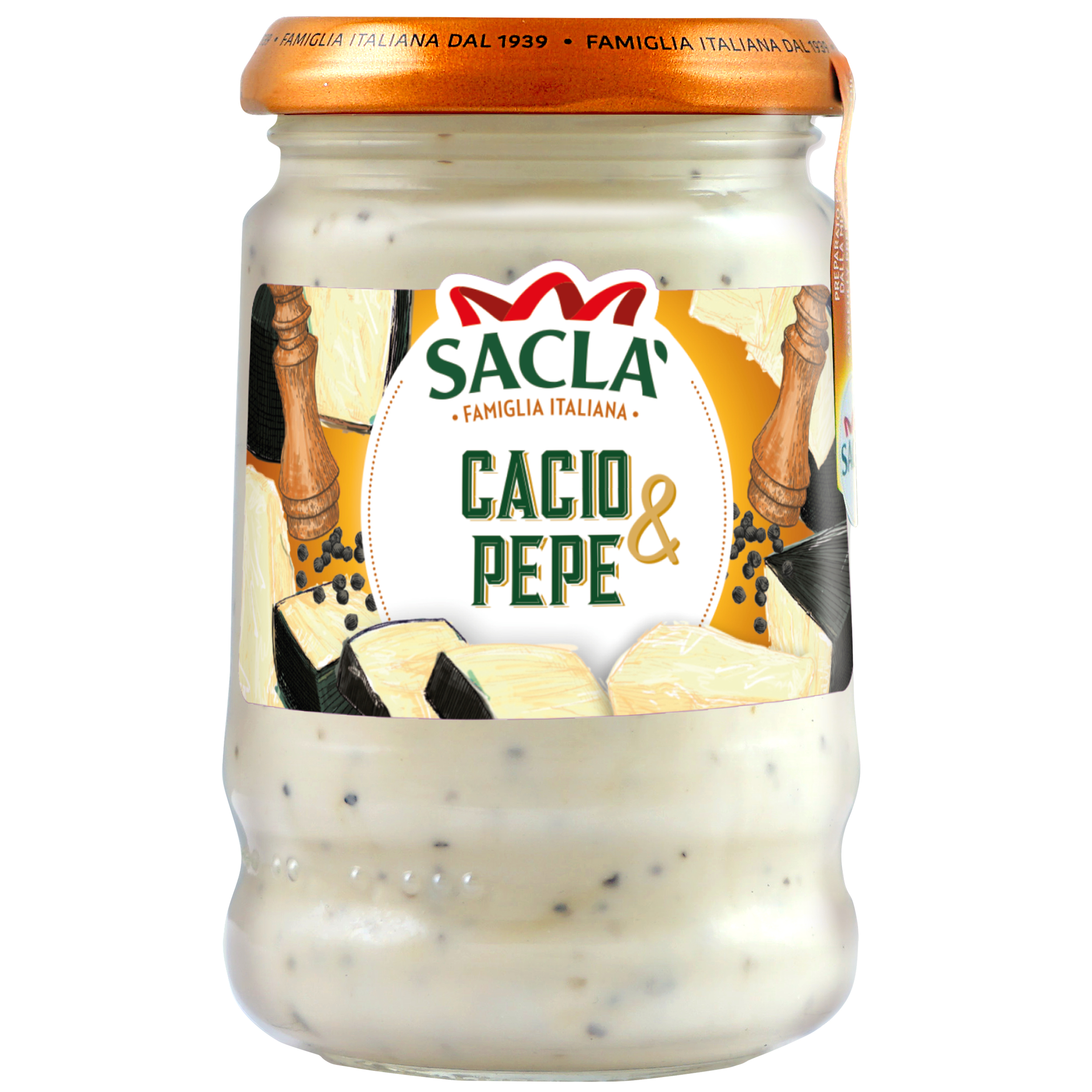 SACLA Sos Cacio e Pepe (na bazie sera owczego Pecorino i czarnego pieprzu)