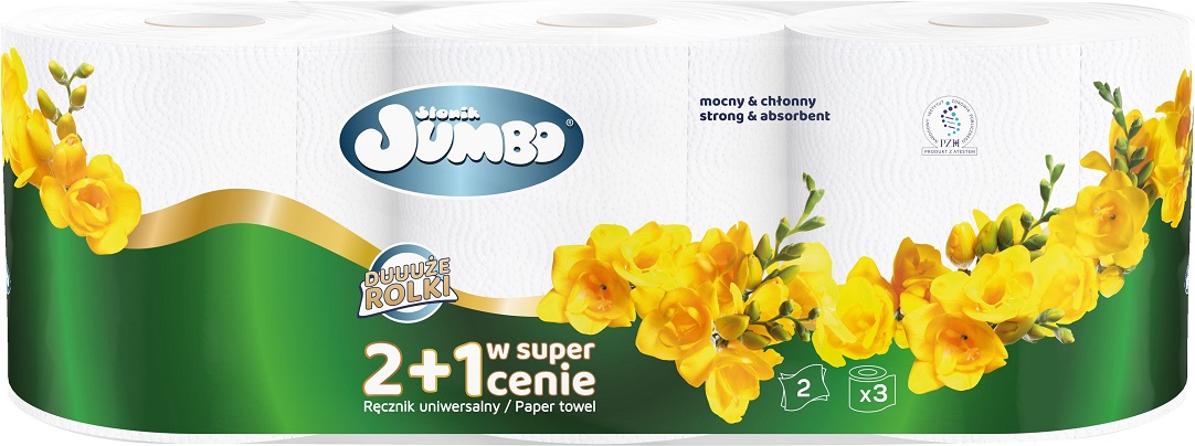 SŁONIK JUMBO Recznik papierowy 3 szt.