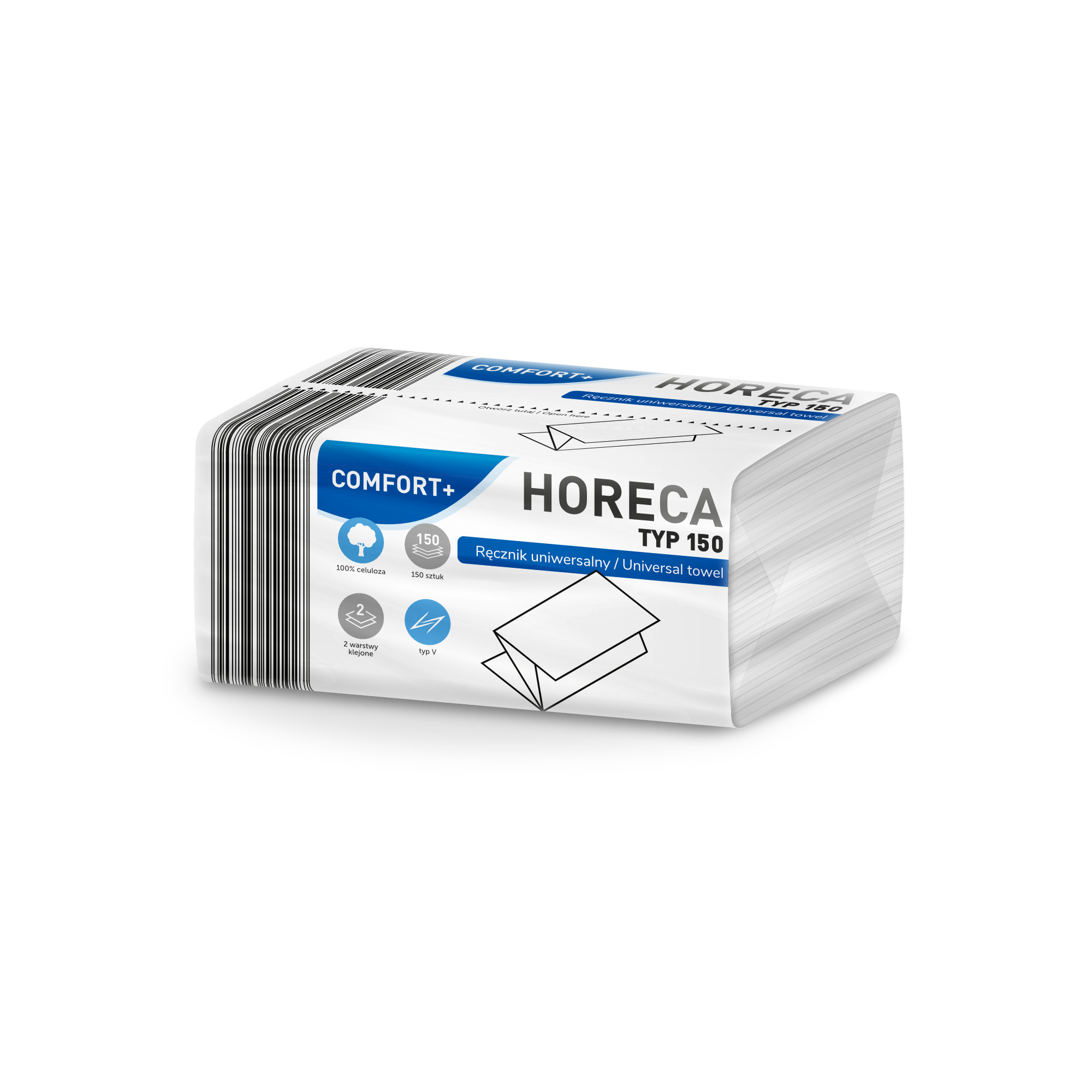 HORECA COMFORT+ Ręcznik papierowy składany 2-warstwowy 150 szt.
