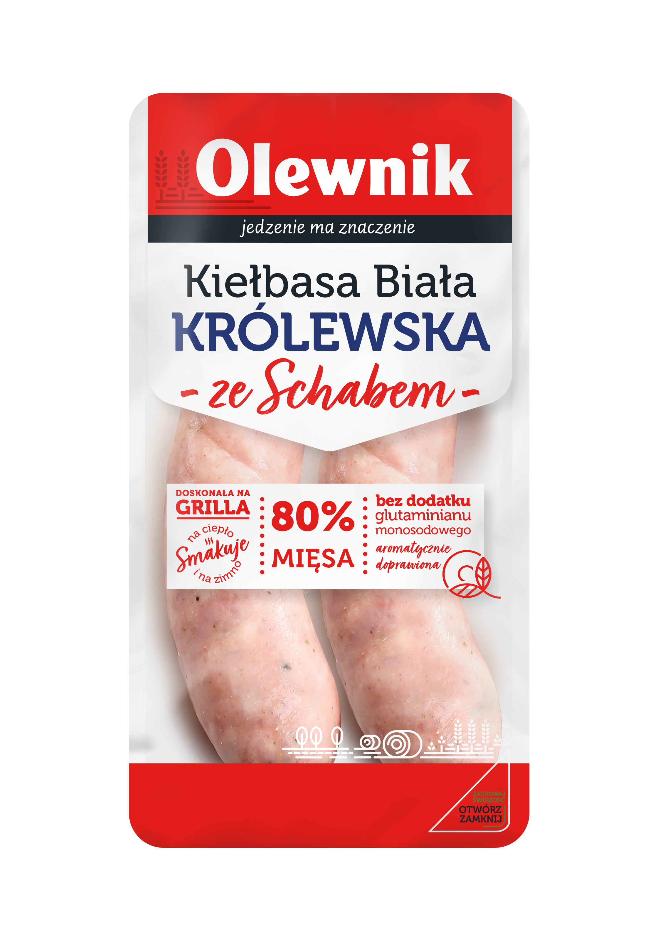 OLEWNIK Kiełbasa biała królewska ze schabem