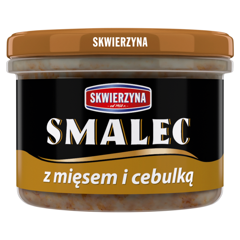 SKWIERZYNA Smalec z mięsem i cebulką w słoiku