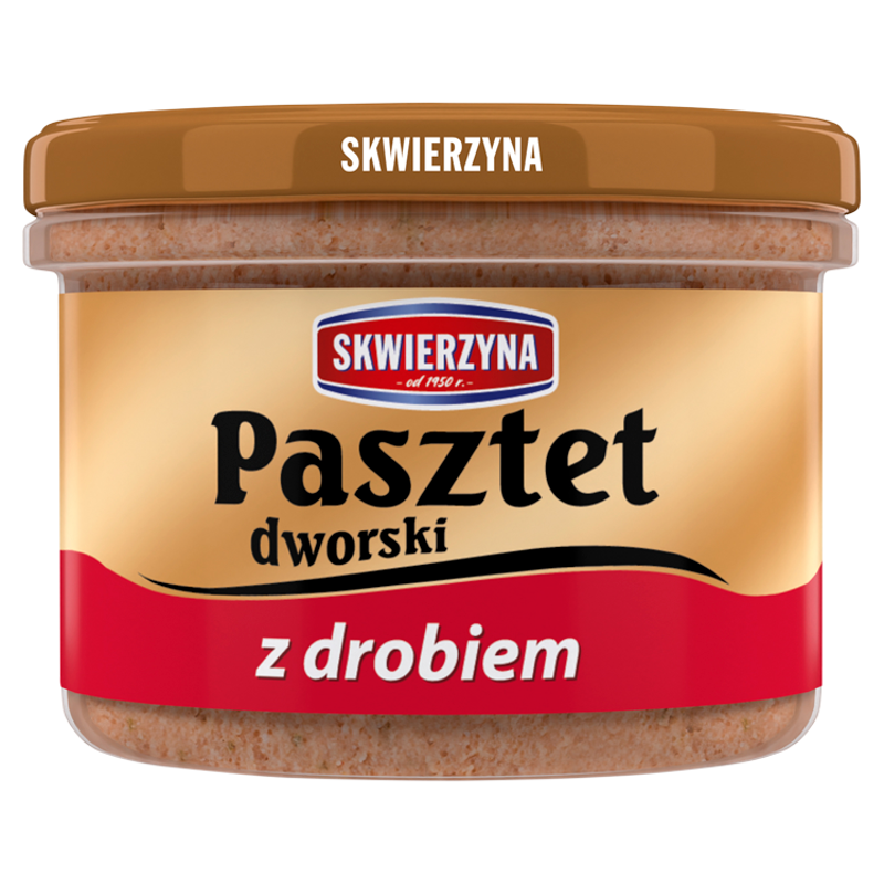 SKWIERZYNA Pasztet dworski z drobiem w słoiku frisco.pl