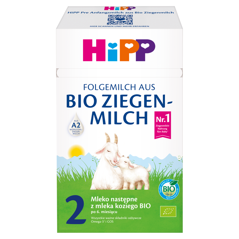 HIPP 2 Mleko następne z mleka koziego BIO po 6. miesiącu