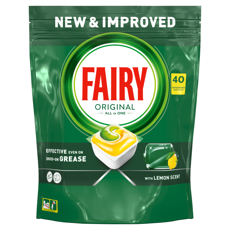 FAIRY Original All In One Tabletki do zmywarki Cytrynowe 40 szt. frisco.pl