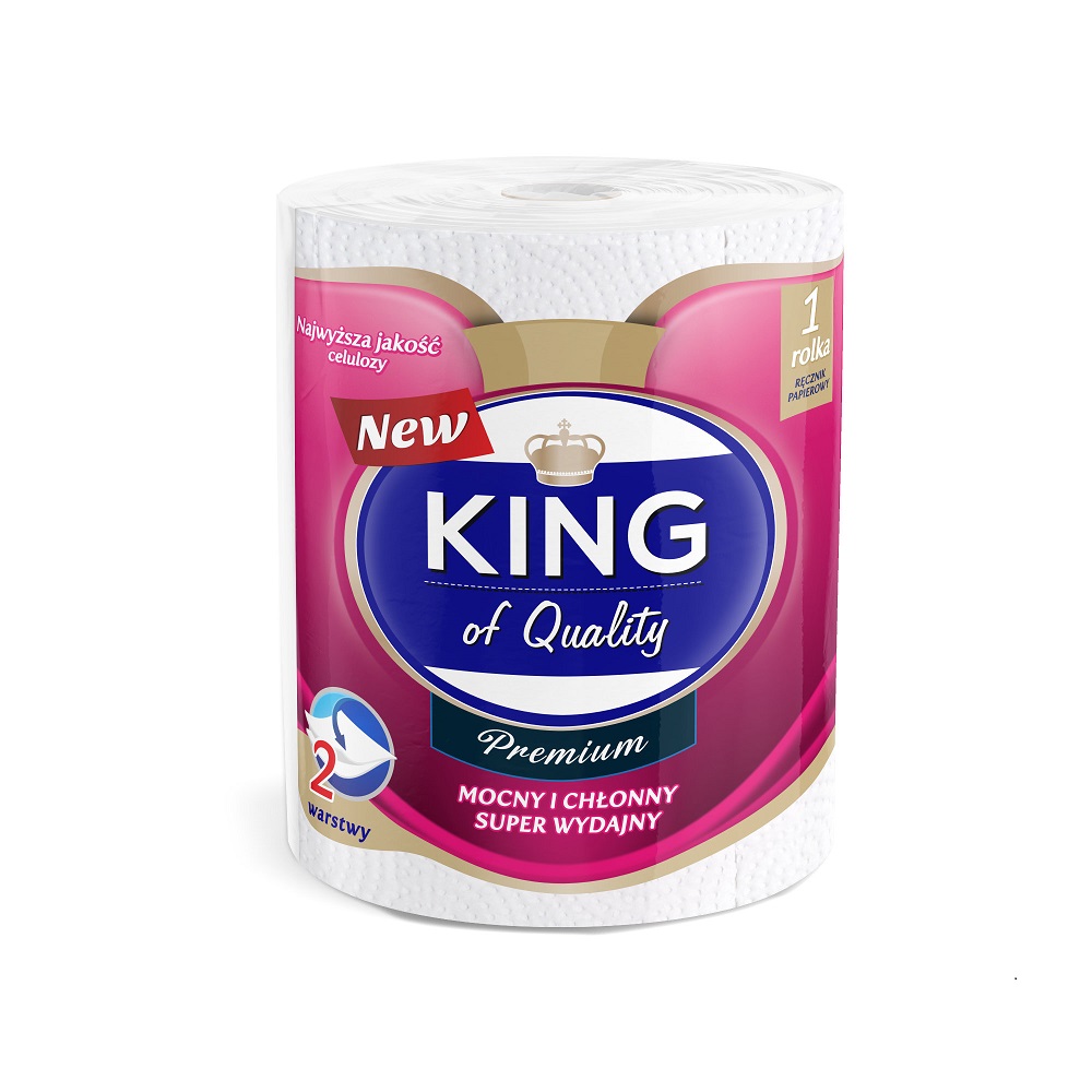 KING OF QUALITY Ręcznik papierowy 2-warstwowy 300 listków 1 szt.