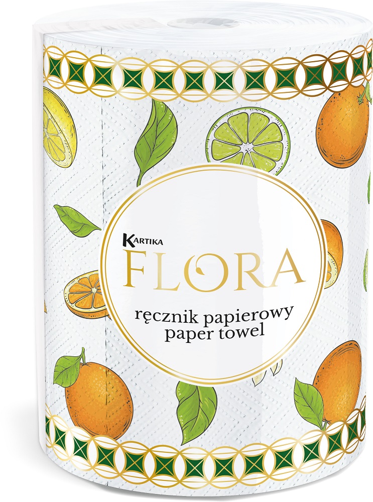 KARTIKA Ręcznik papierowy FLORA 3-warstwowy 1 szt.