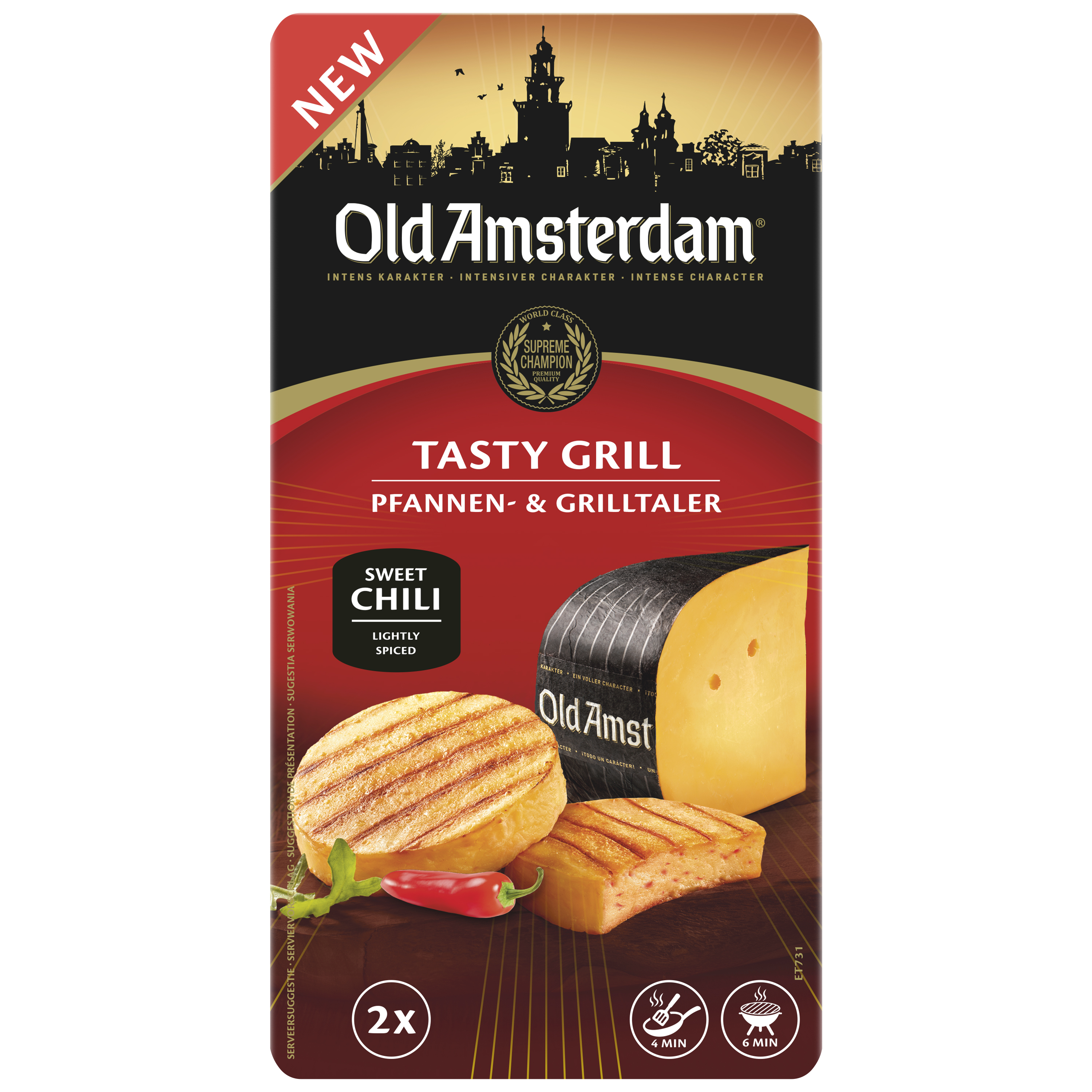 OLD AMSTERDAM Ser grillowy chili
