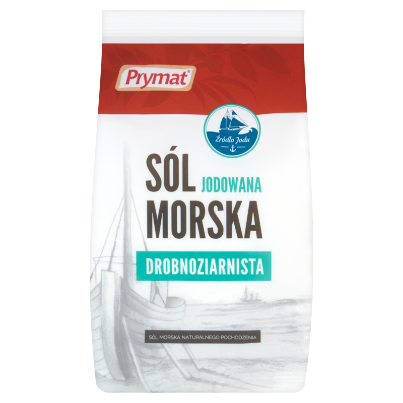 PRYMAT Sól morska jodowana drobnoziarnista