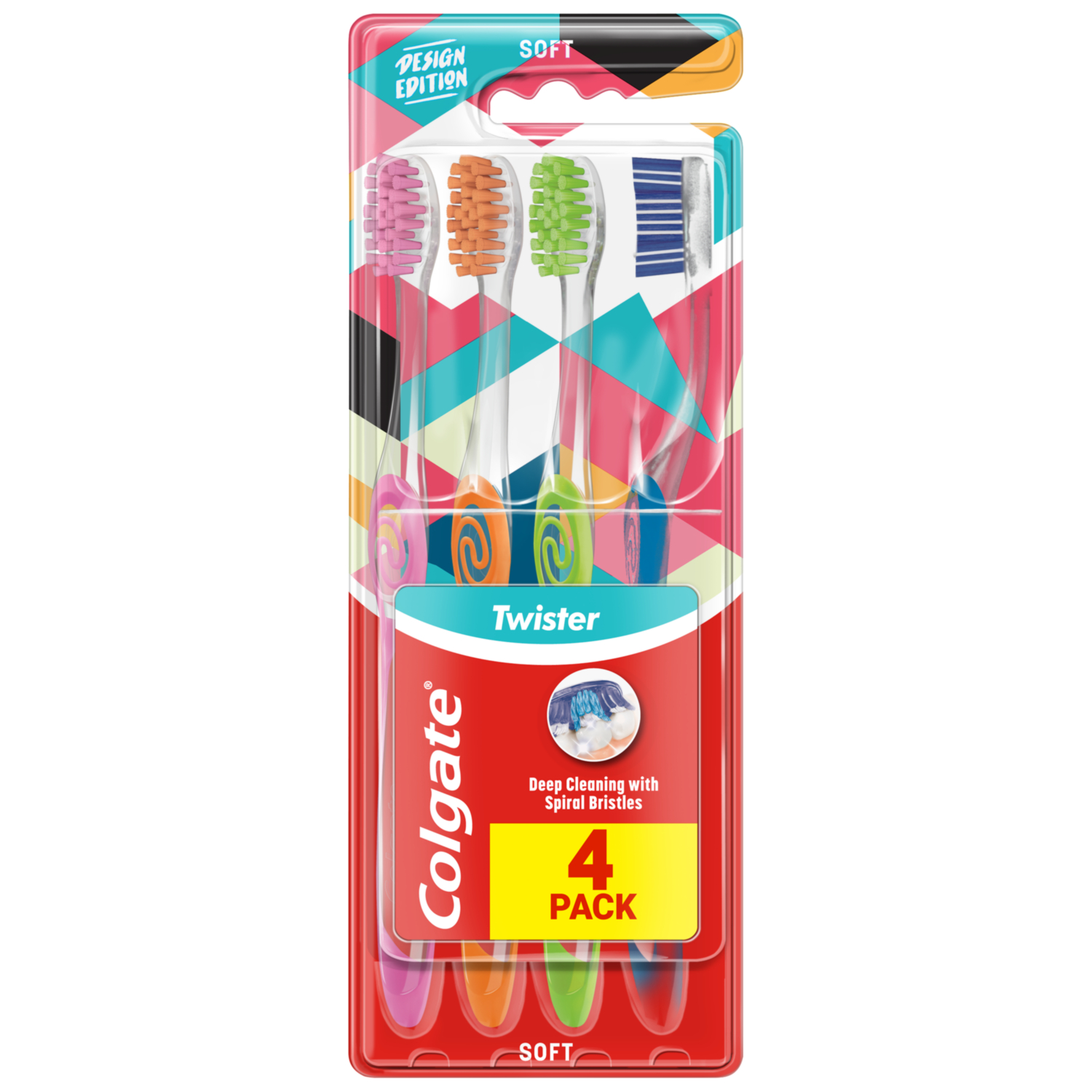 COLGATE Twister Szczoteczka do zębów miękka 4 szt.