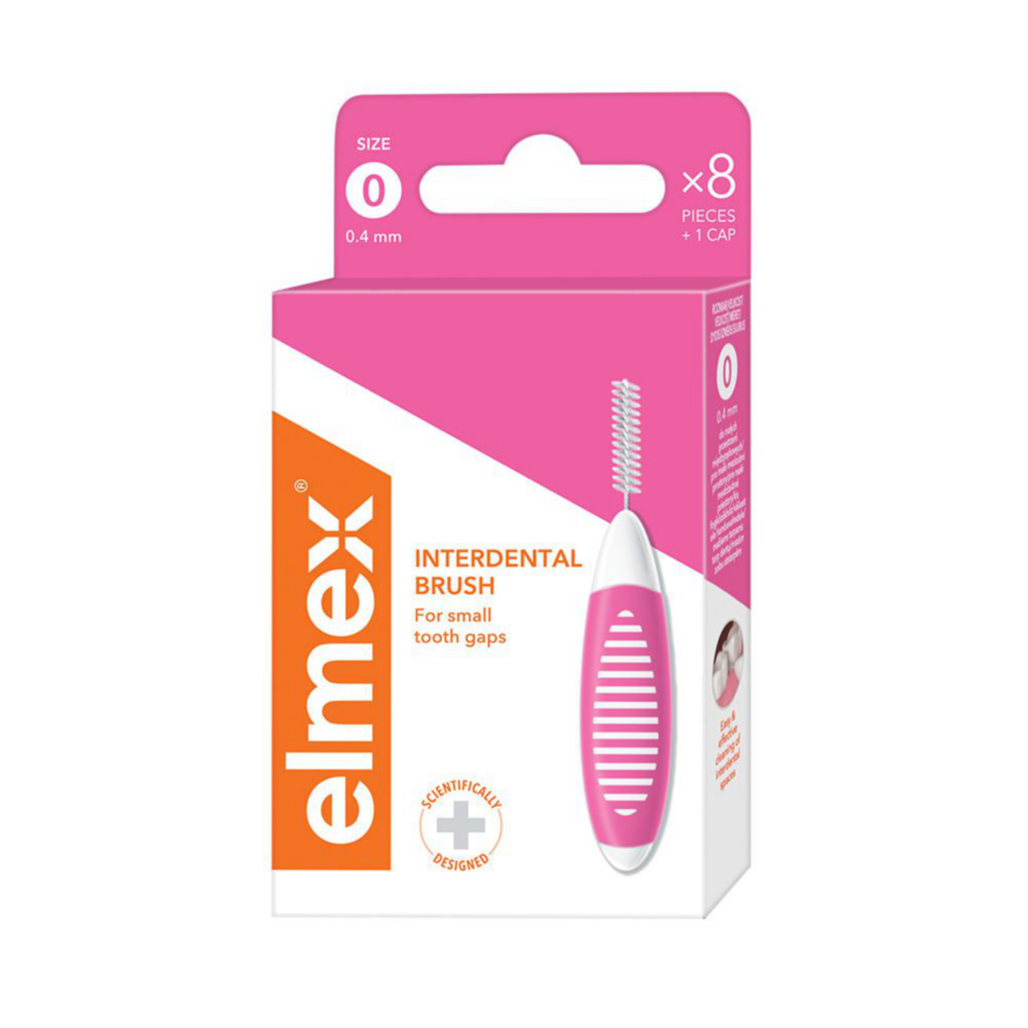 ELMEX Szczoteczka do przestrzeni międzyzębowych 04 mm 8 szt.