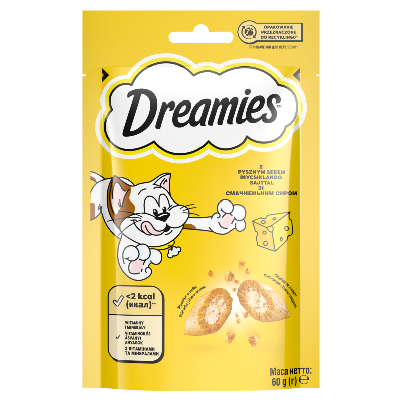 DREAMIES Przysmaki dla Kotów z Pysznym Serem