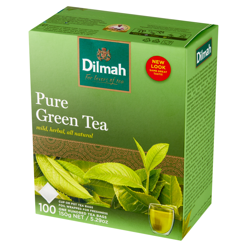 DILMAH Herbata zielona 100 torebek ex.