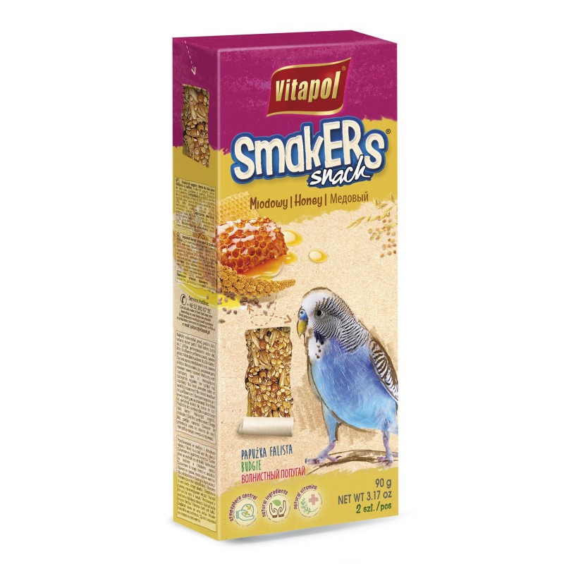 VITAPOL Smakers Kolba miodowa dla papużki falistej (2 szt.)