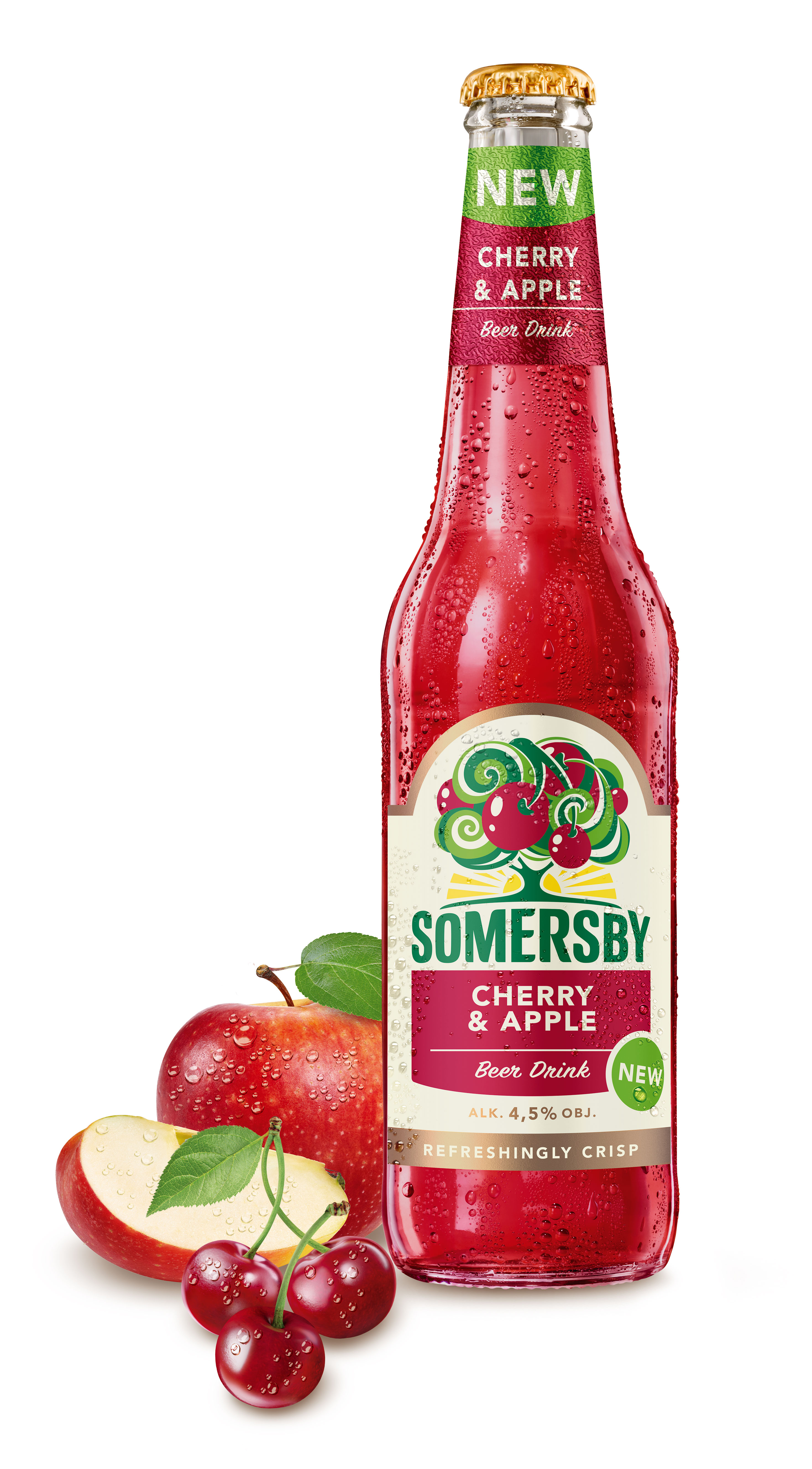 SOMERSBY CHERRY&APPLE Napój piwny o smaku wiśni i jabłka (butelka bezzwrotna)