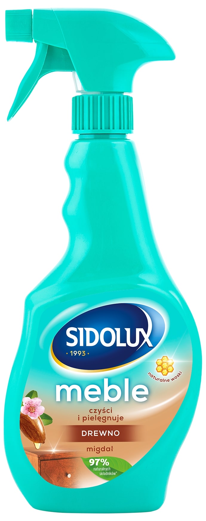SIDOLUX M Płyn do czyszczenia i pielęgnacji mebli przeciw kurzowi Migdał