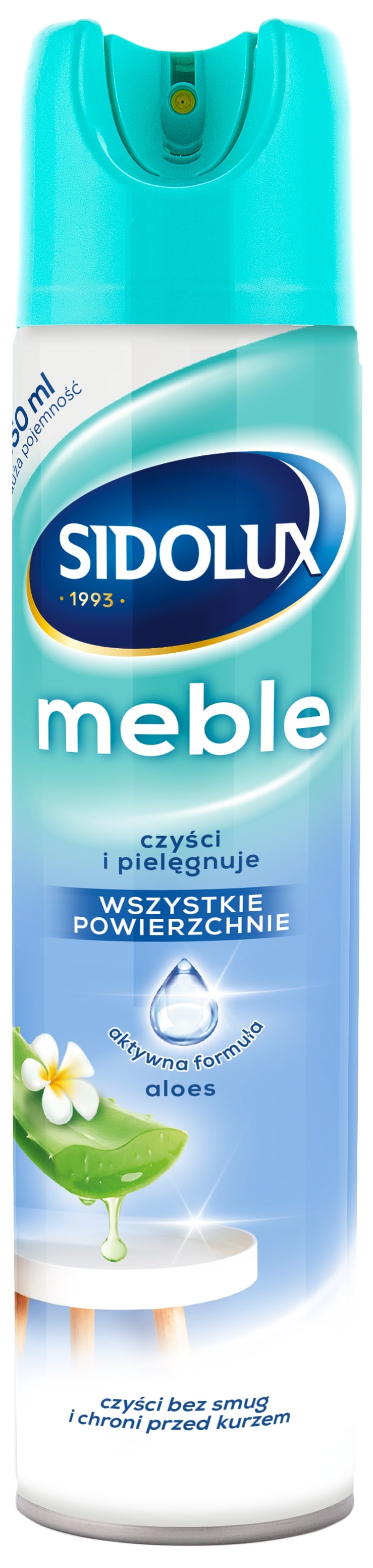 SIDOLUX M Areozol do mebli przeciw kurzowi Aloes
