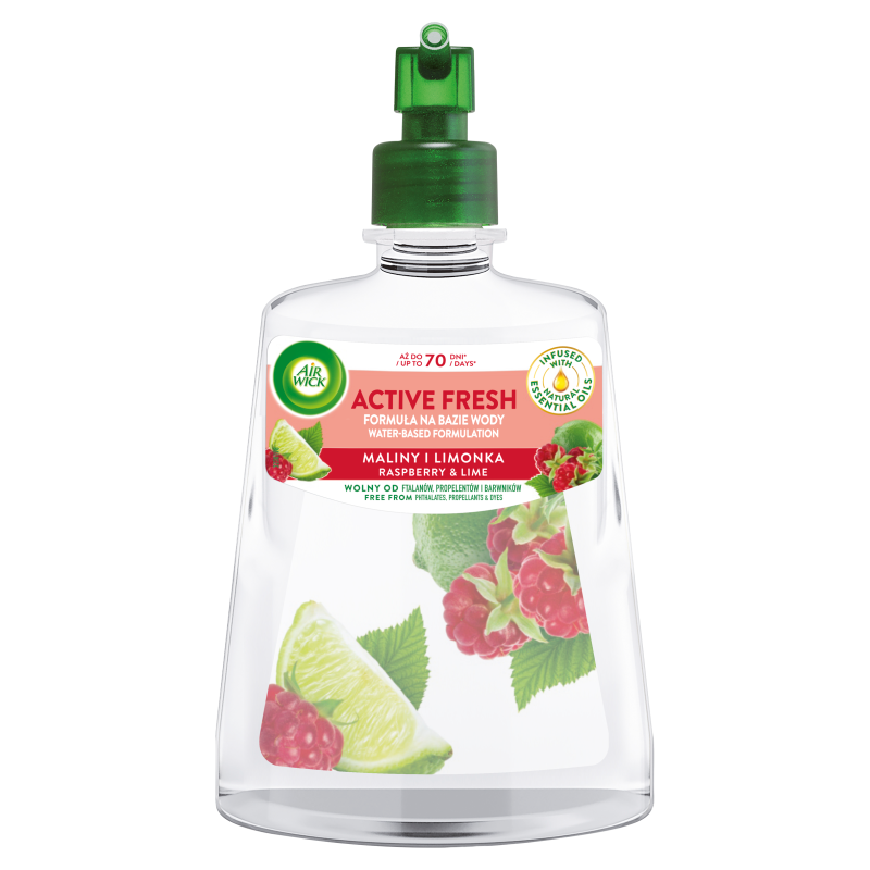 AIR WICK Active Fresh Wkład do automatycznego odświeżacza powietrza Maliny i Limonka/Raspberry & Lime frisco.pl