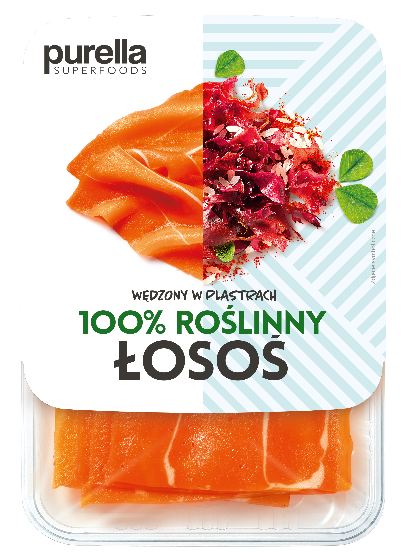 PURELLA SUPERFOODS Łosoś roślinny wędzony w plastrach
