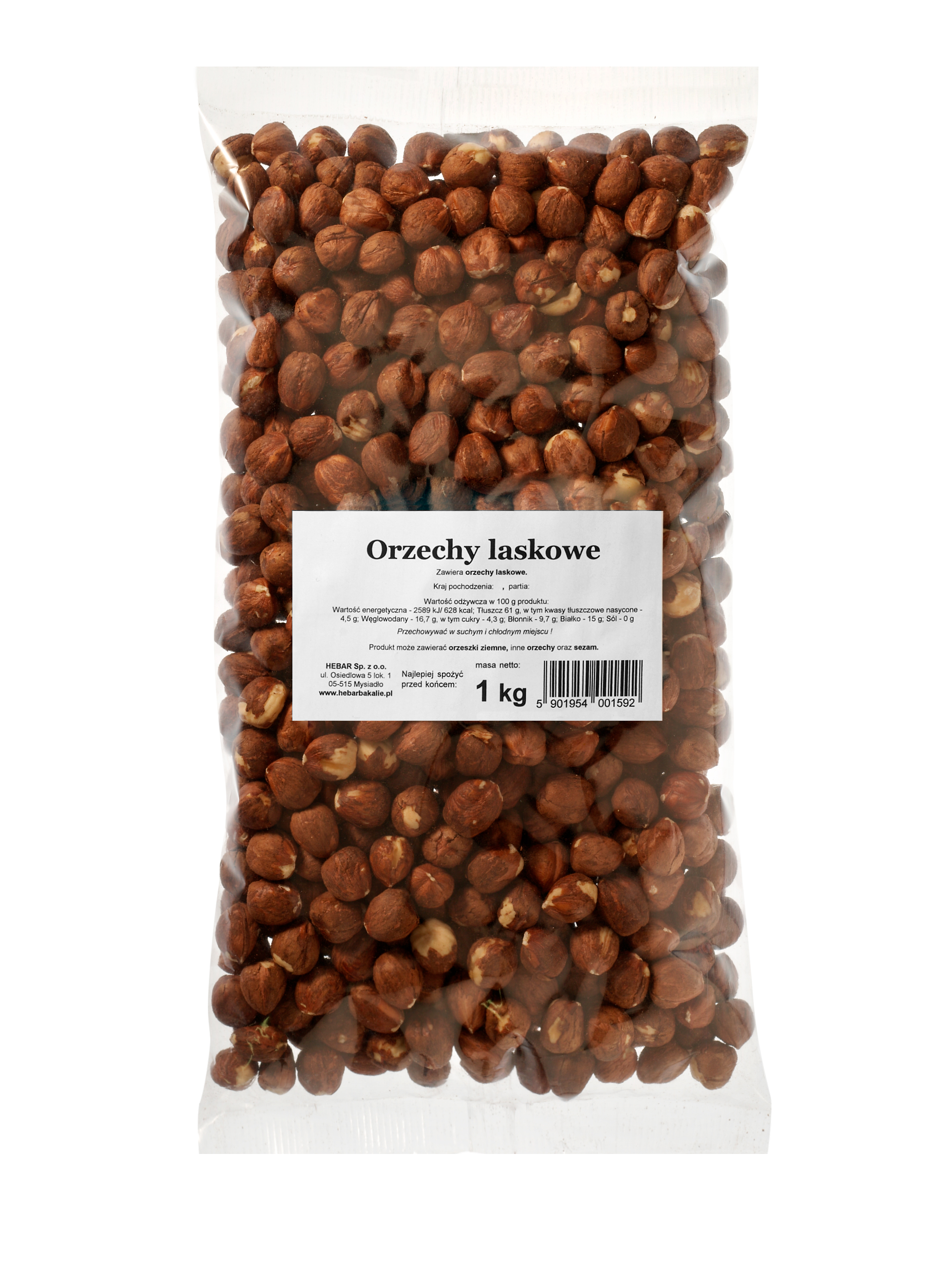 HEBAR XXL Orzechy laskowe