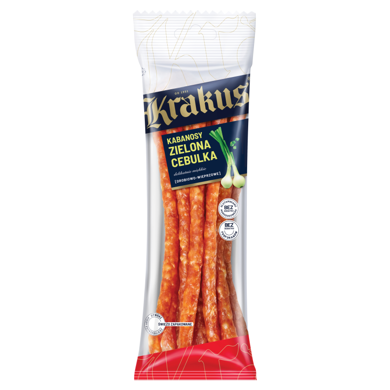 KRAKUS. Kabanosy zielona cebulka frisco.pl