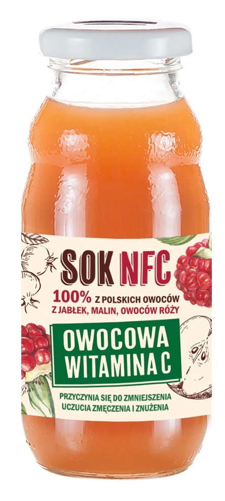 POLSKA RÓŻA Sok jabłko - owoc róży - malina