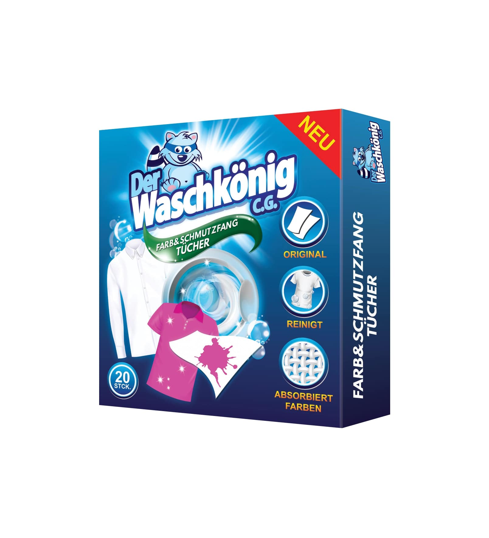 Der Waschkönig Chusteczki wyłapujące kolor 20 szt.