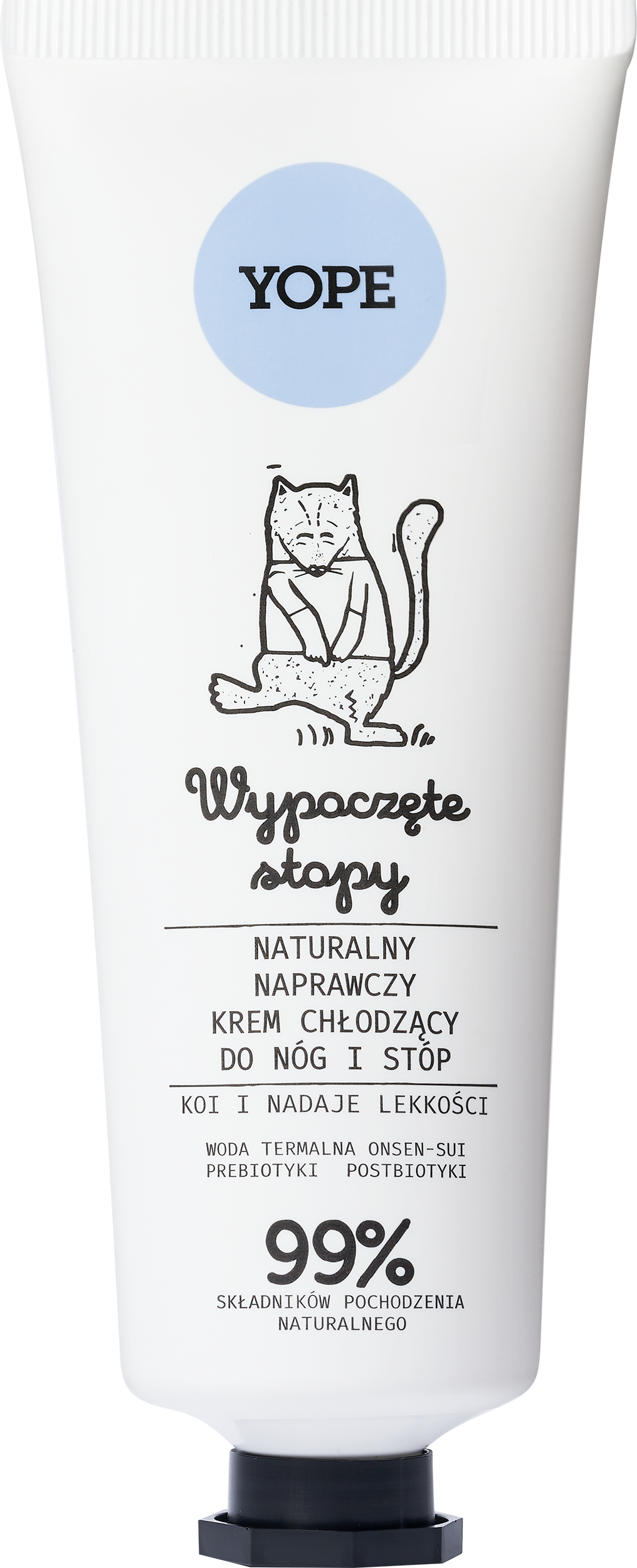 YOPE Naturalny naprawczy krem chłodzący do nóg i stóp