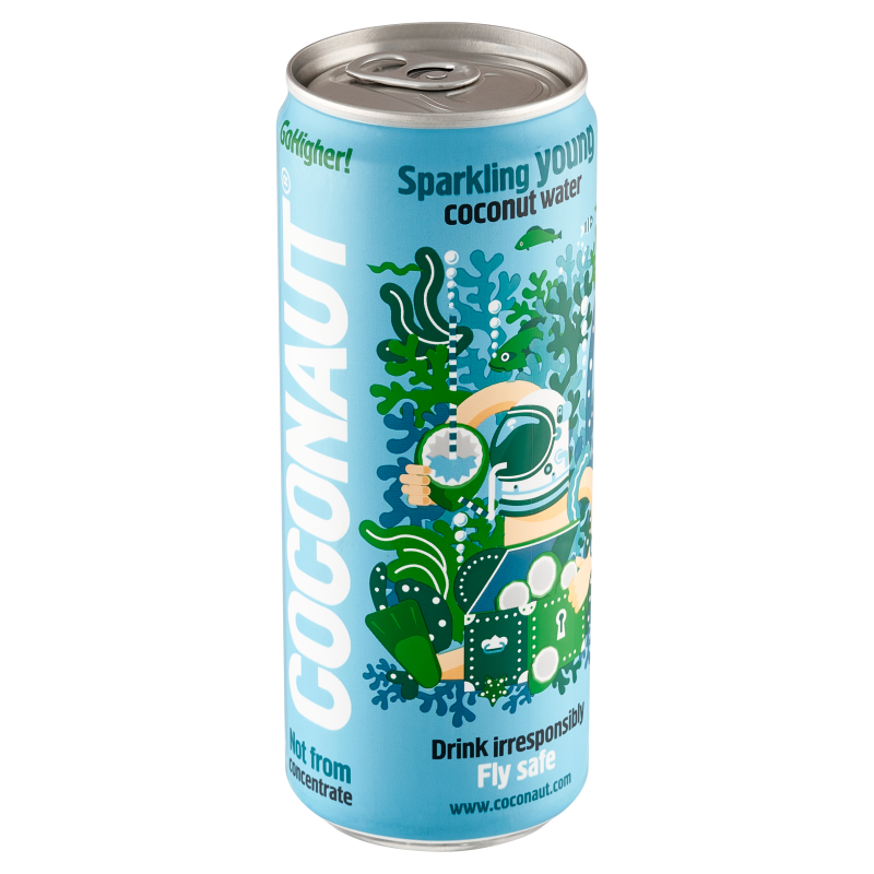 COCONAUT Gazowana woda kokosowa z młodego kokosa