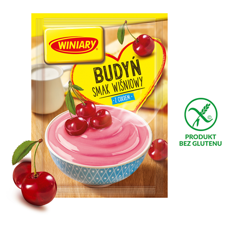 WINIARY Budyń o smaku wiśniowym (z cukrem) bezglutenowy frisco.pl