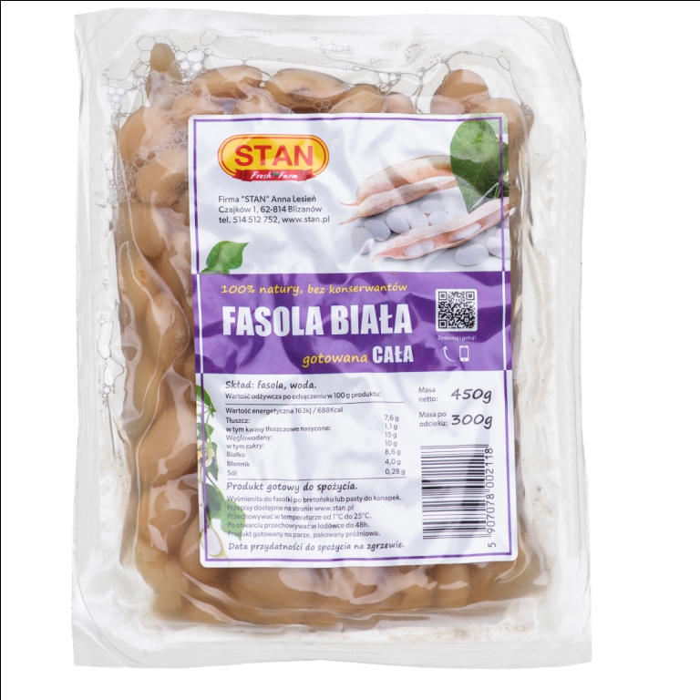 STAN Fasola biała gotowana