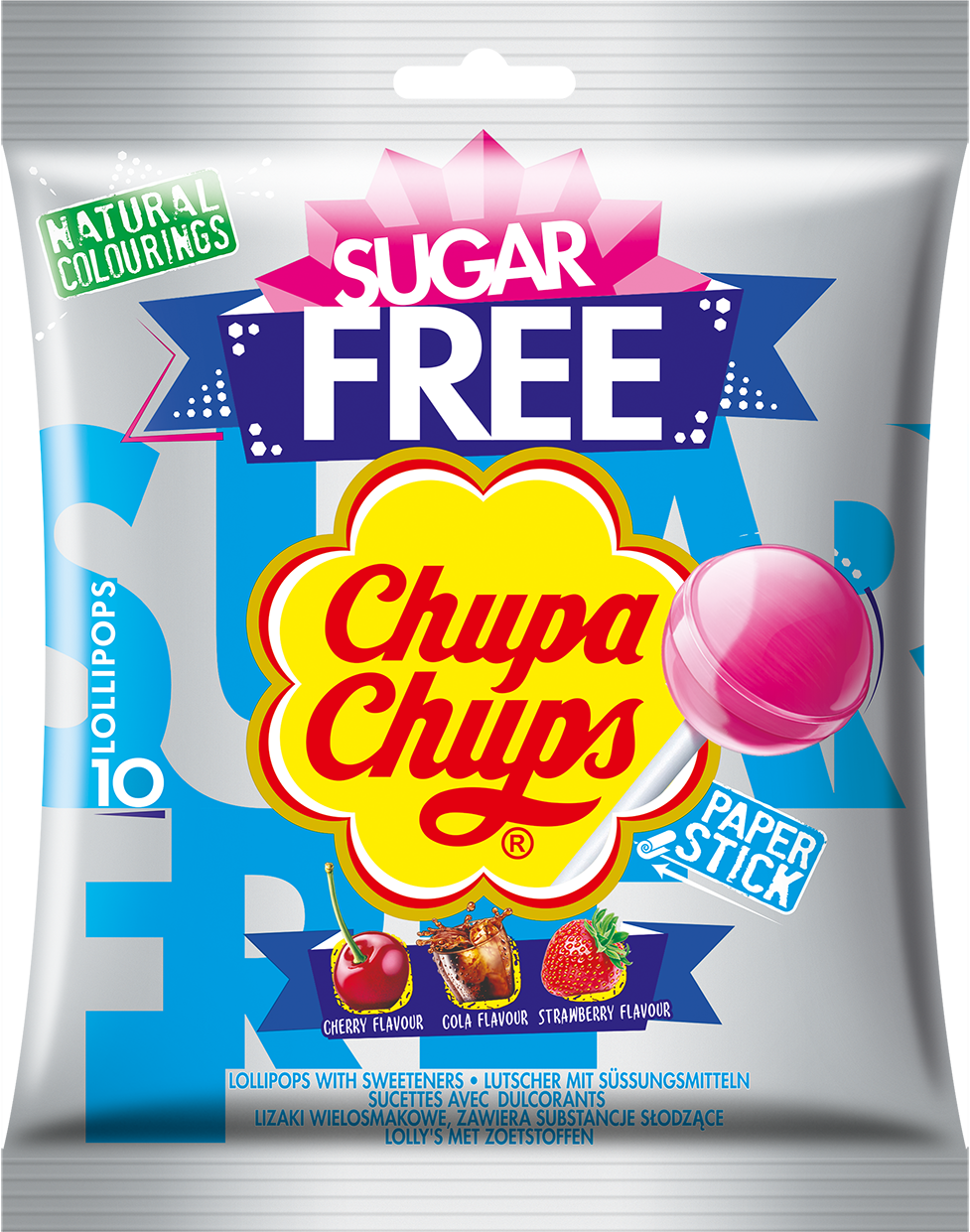 CHUPA CHUPS Lizaki wielosmakowe bez cukru (10 szt.) frisco.pl