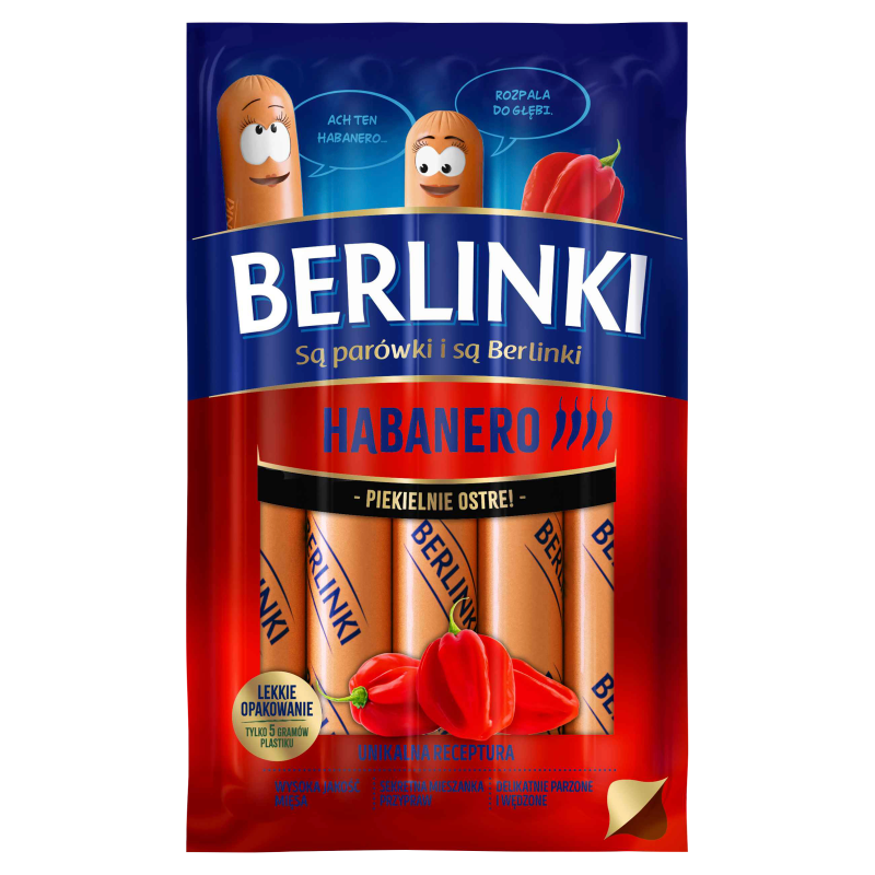 MORLINY Parówki berlinki habanero frisco.pl