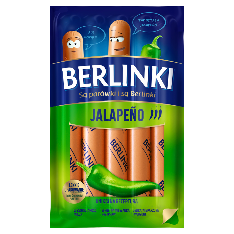 MORLINY Parówki berlinki jalapeno frisco.pl