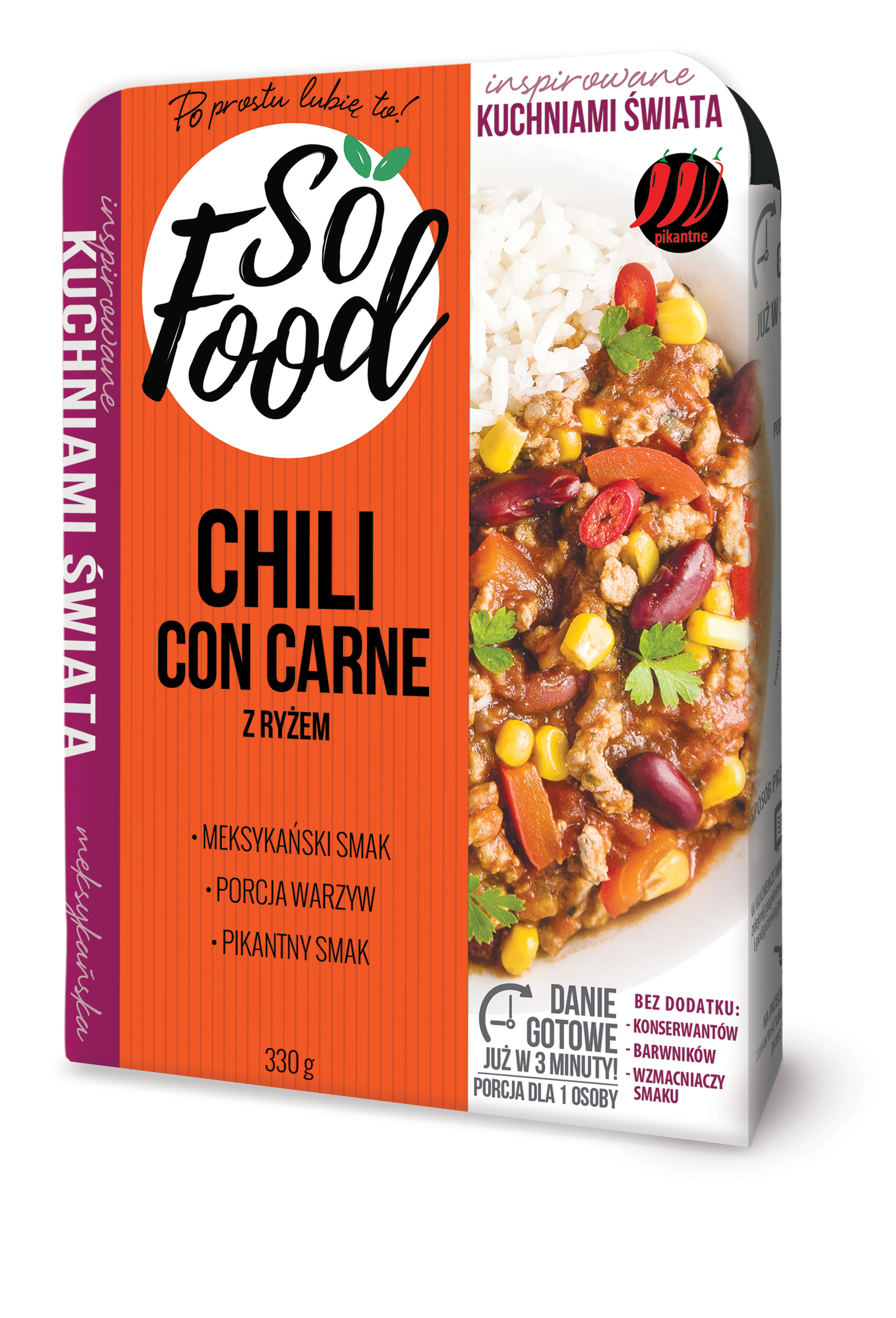 SO FOOD Chili con carne z ryżem (pikantne)