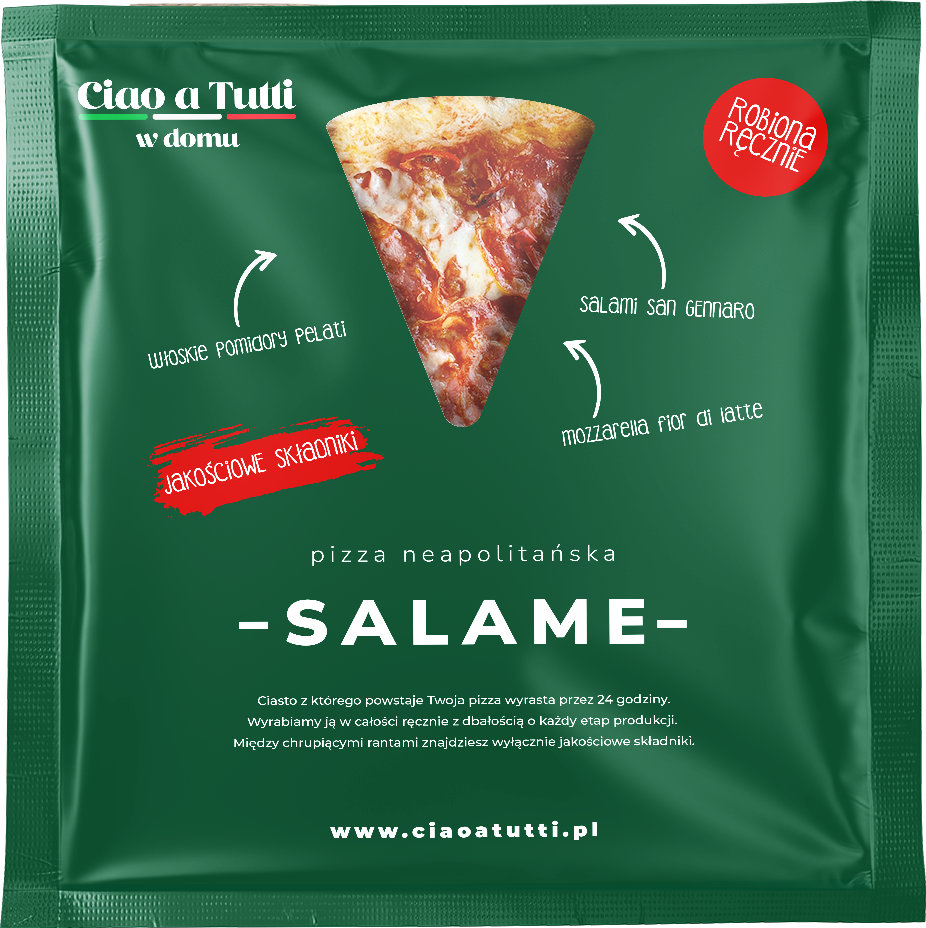 Ciao a Tutti w domu Pizza Salame