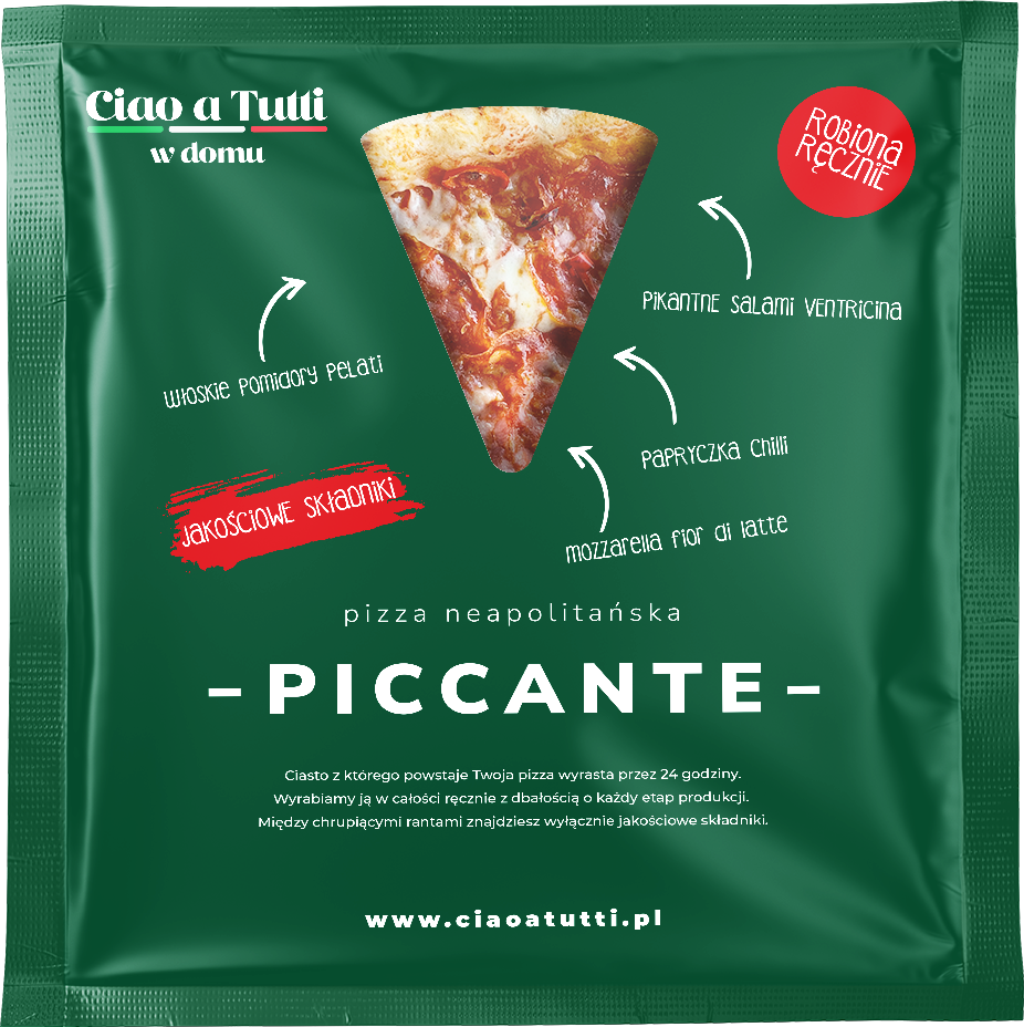 Ciao a Tutti w domu Pizza Piccante