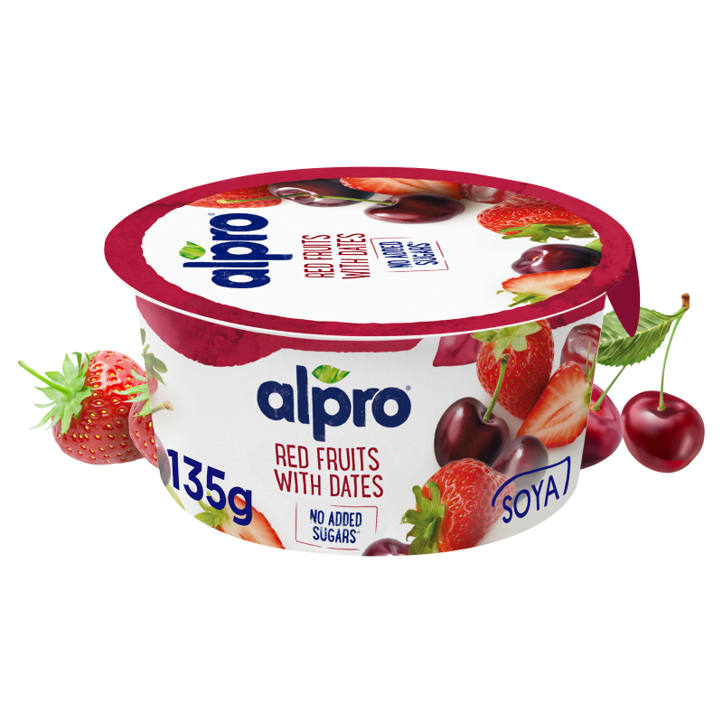 ALPRO Produkt sojowy truskawka-wiśnia-daktyle bez cukru