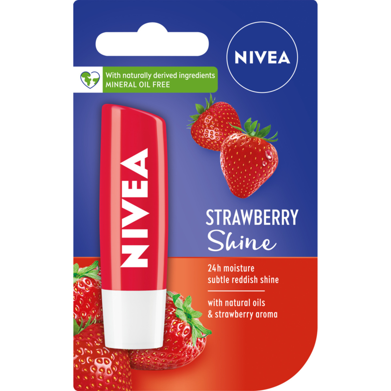 NIVEA Truskawkowa pomadka Strawberry Shine 4,8g frisco.pl