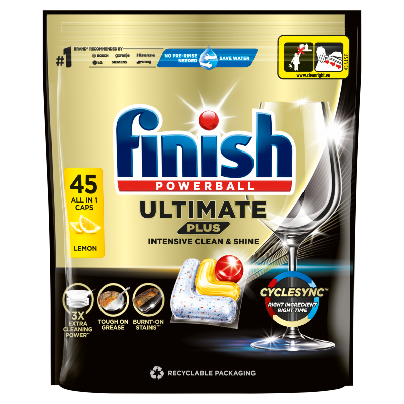 FINISH Ultimate Plus Kapsułki do zmywarki Lemon 45 szt. frisco.pl