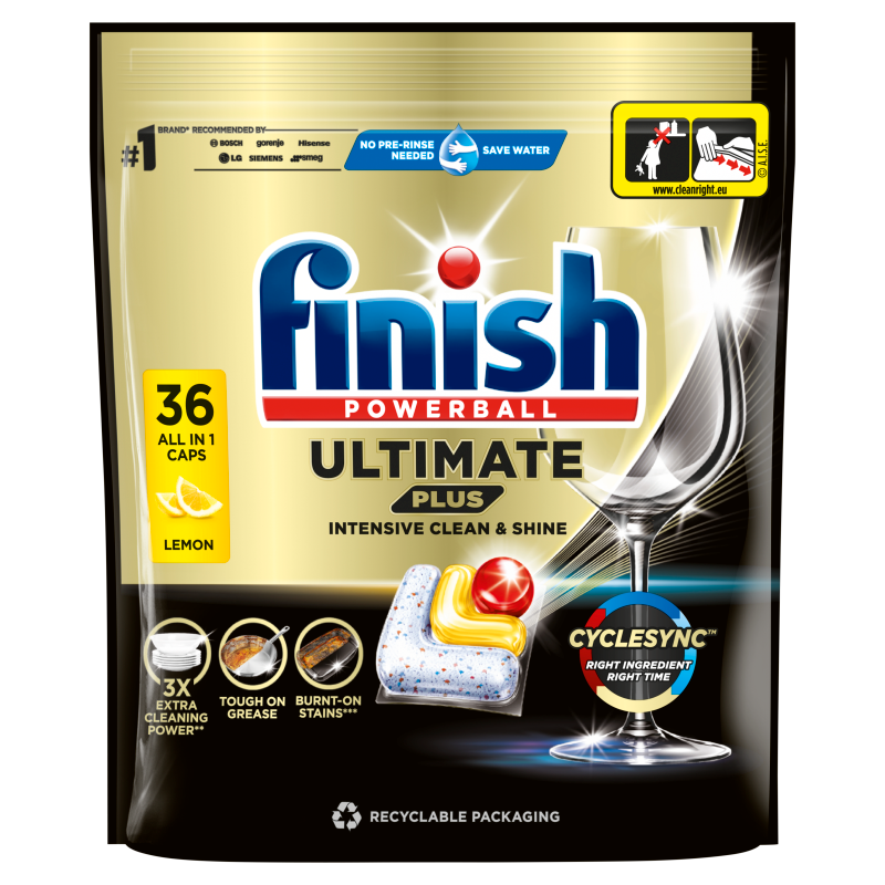 FINISH Ultimate Plus Kapsułki do zmywarki Lemon 36 szt. frisco.pl