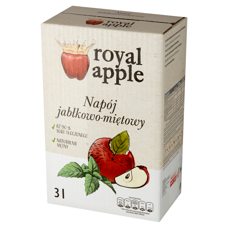 ROYAL APPLE Sok jabłko - mięta w kartonie tłoczony